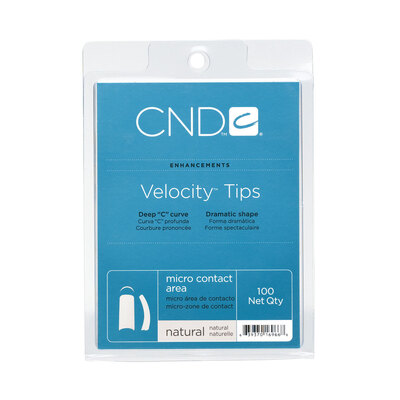 CND VELOCITY TIPS  - NATURAL 100PK